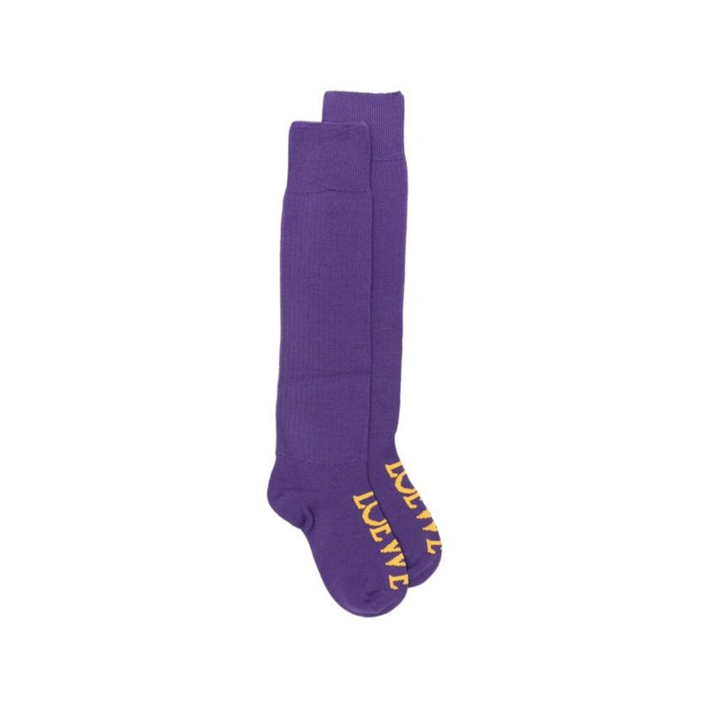 Loewe Women Logo Wool Socks